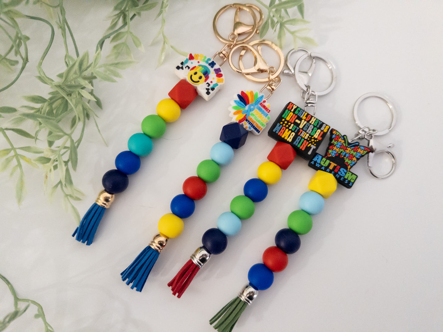 Autism Awareness Keychain| Autism Mom Keychain