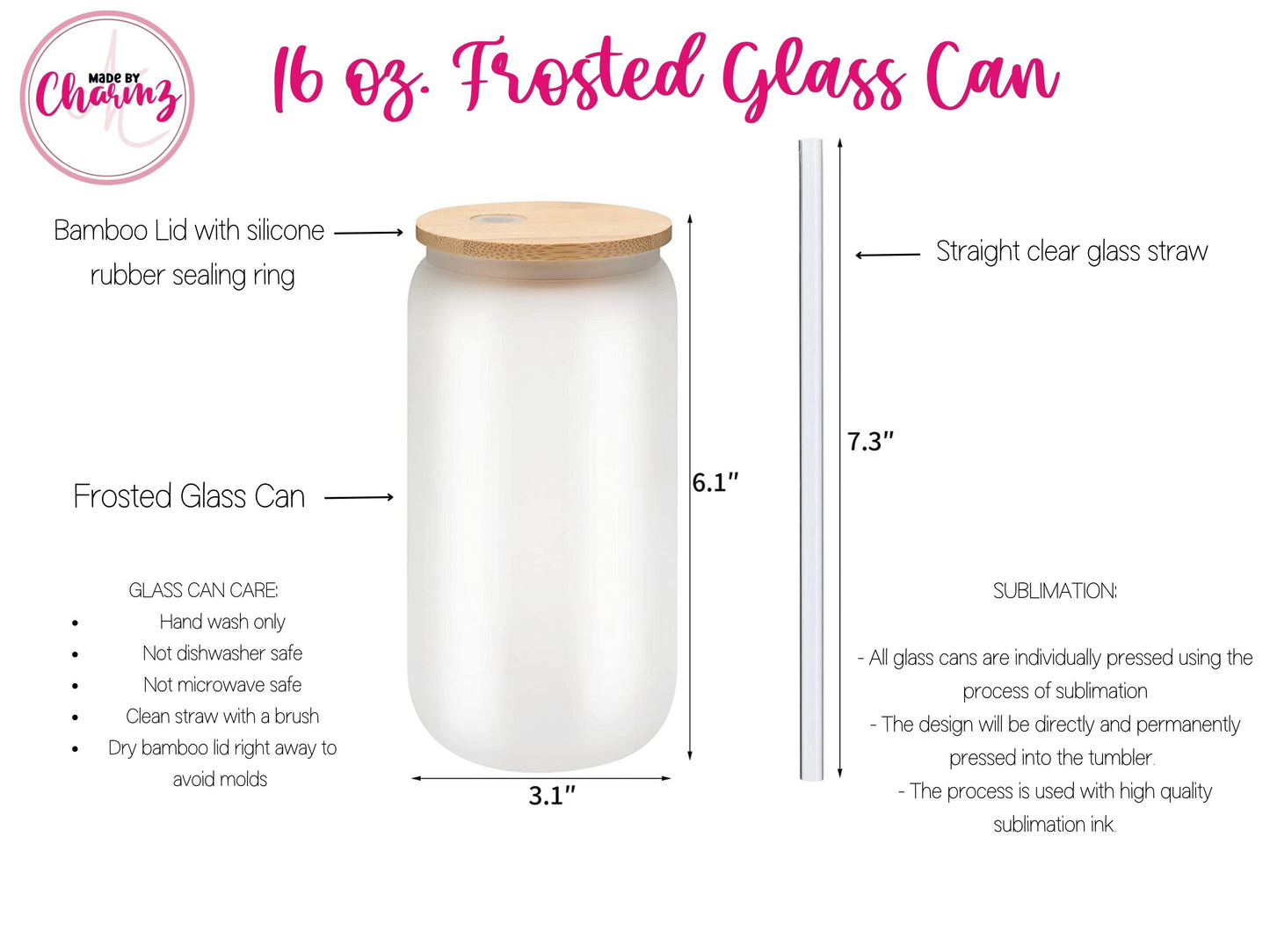 Fall Drink Frosted Glass Can